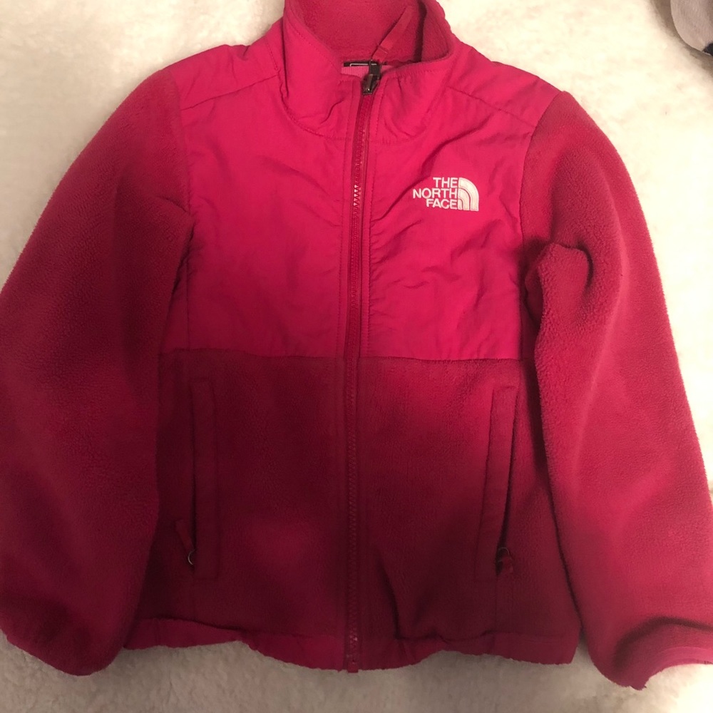 kids pink north face jacket